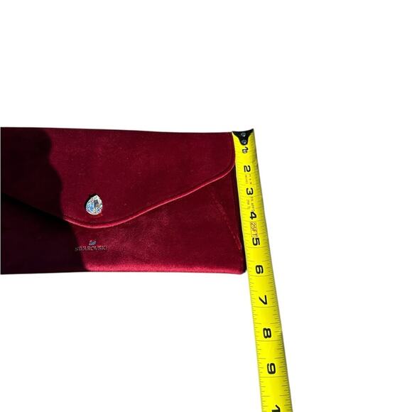 Swarovski Red Velvet Evening Clutch EUC - Picture 6 of 9
